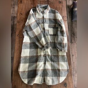 Long Flannel Shacket